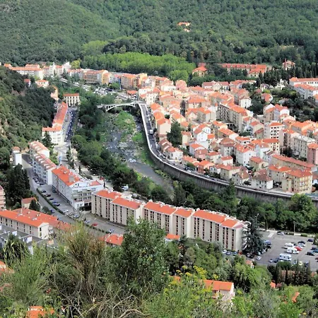F1bis Avec Balcon Et Garage A 10min Des Thermes - Amelie-les-bains - Fr-1-703-45 Daire